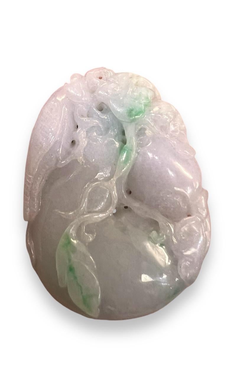 A Fine Antique Chinese Jade Jadeite Toggle Pendant Carving. For Sale 7