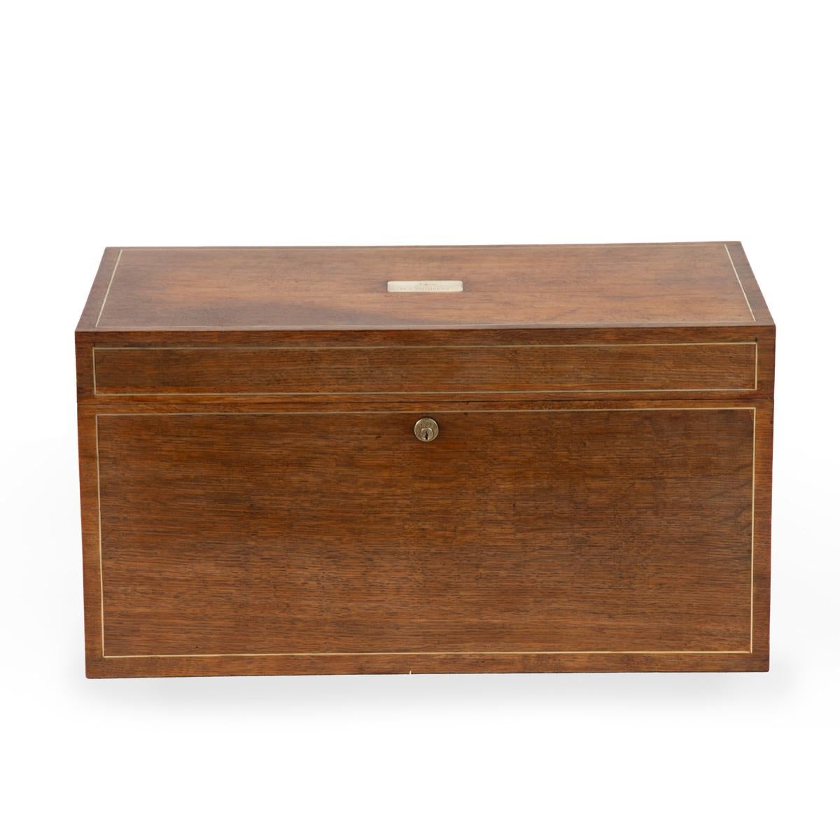 A Fine Art Deco Period Brass-Mounted Ship’s Humidor from the M. Y. Princess In Good Condition For Sale In Lymington, Hampshire