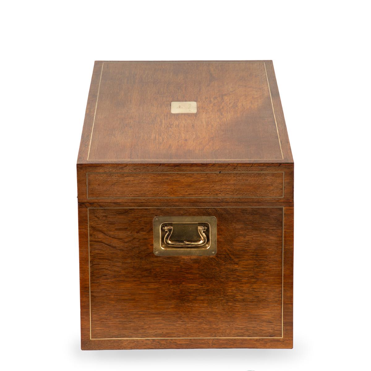 A Fine Art Deco Period Brass-Mounted Ship’s Humidor from the M. Y. Princess For Sale 2