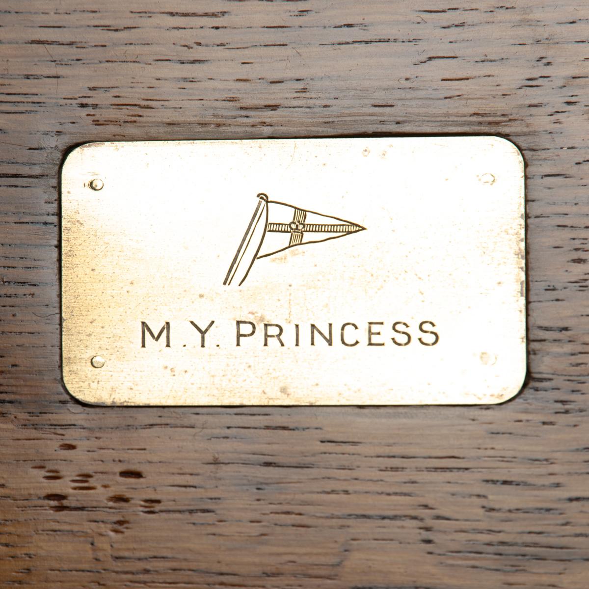 A Fine Art Deco Period Brass-Mounted Ship’s Humidor from the M. Y. Princess For Sale 4