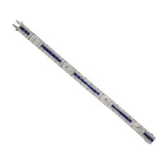 Fine Art Deco Tiffany & Co. Sapphire and Diamond Bracelet