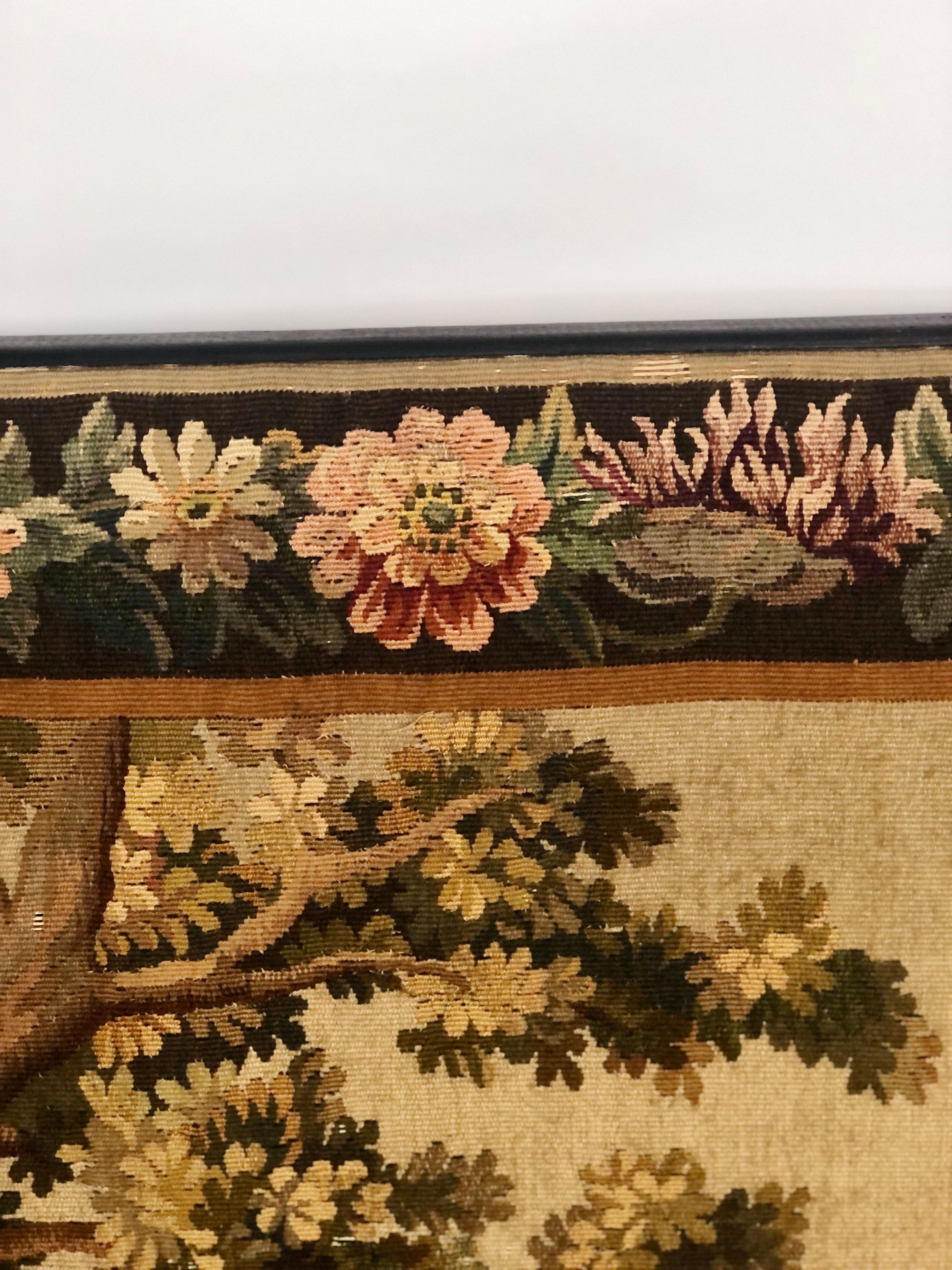 French Aubusson Pastoral Tapestry, Late 19th Century In Good Condition For Sale In LA CIOTAT, FR