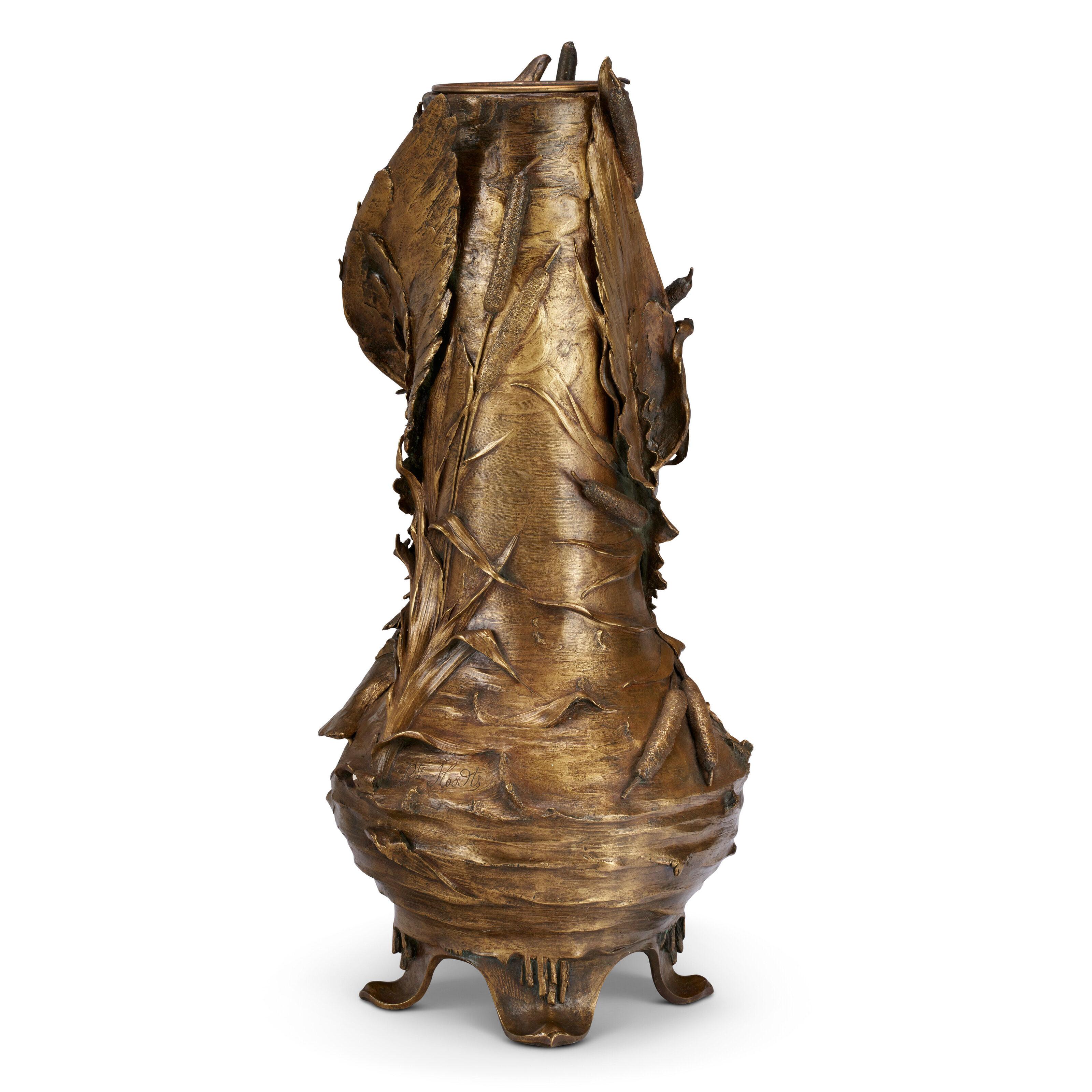 19th Century Fine Belgian Ormolu Figural Vase by Jean-Baptiste Sloodts For Sale