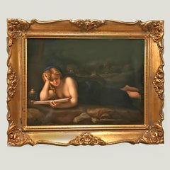 A Fine Berlin (KPM) Porcelain Plaque of a Reclining Lady