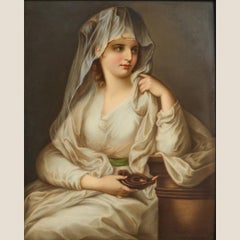 Fine Berlin 'KPM' Porcelain Plaque of A Vestal Virgin