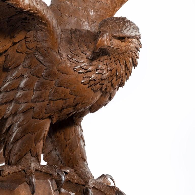 Late 19th Century A Fine ‘Black Forest’ Walnut Eagle For Sale