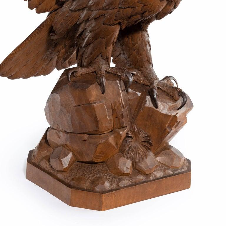 A Fine ‘Black Forest’ Walnut Eagle For Sale 1