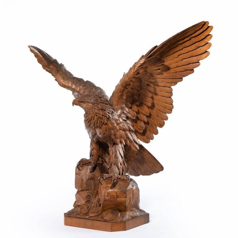 A Fine ‘Black Forest’ Walnut Eagle For Sale 3