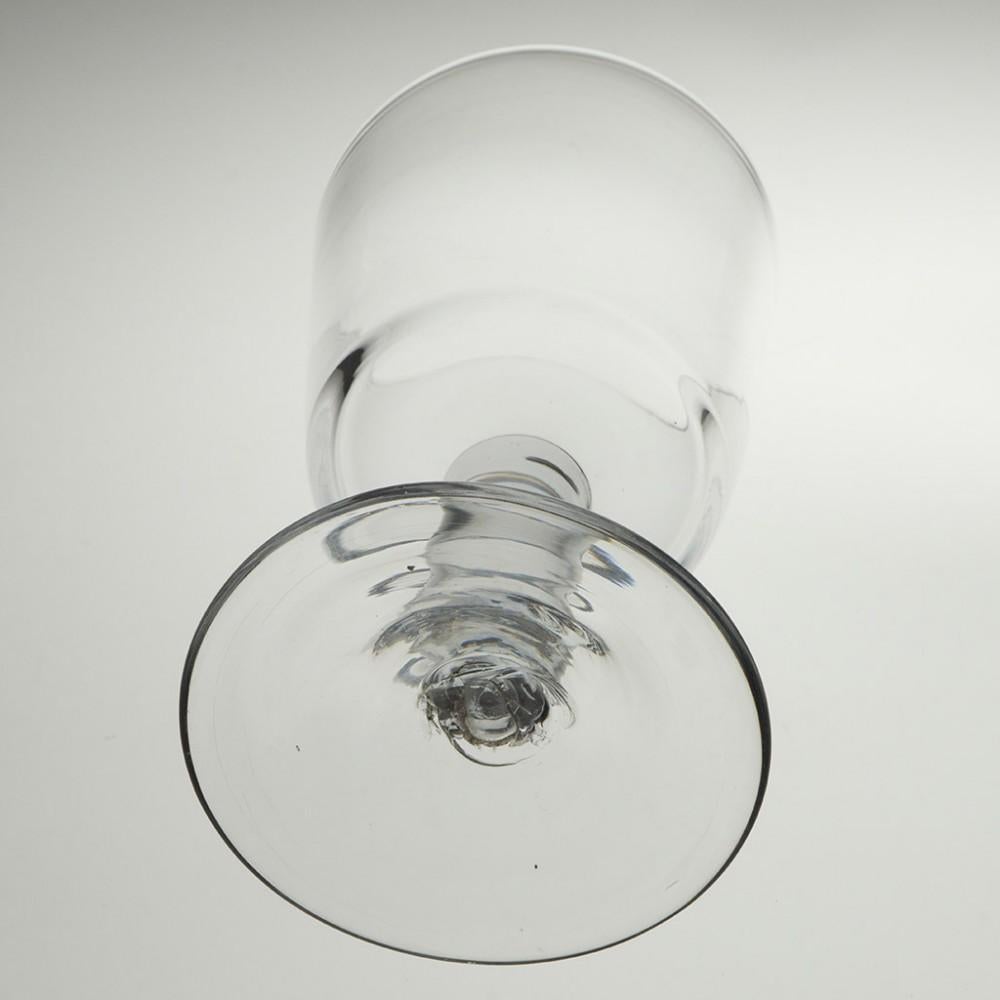 Blown Glass A Fine Bucket Bowl Georgian Glass Goblet c1825