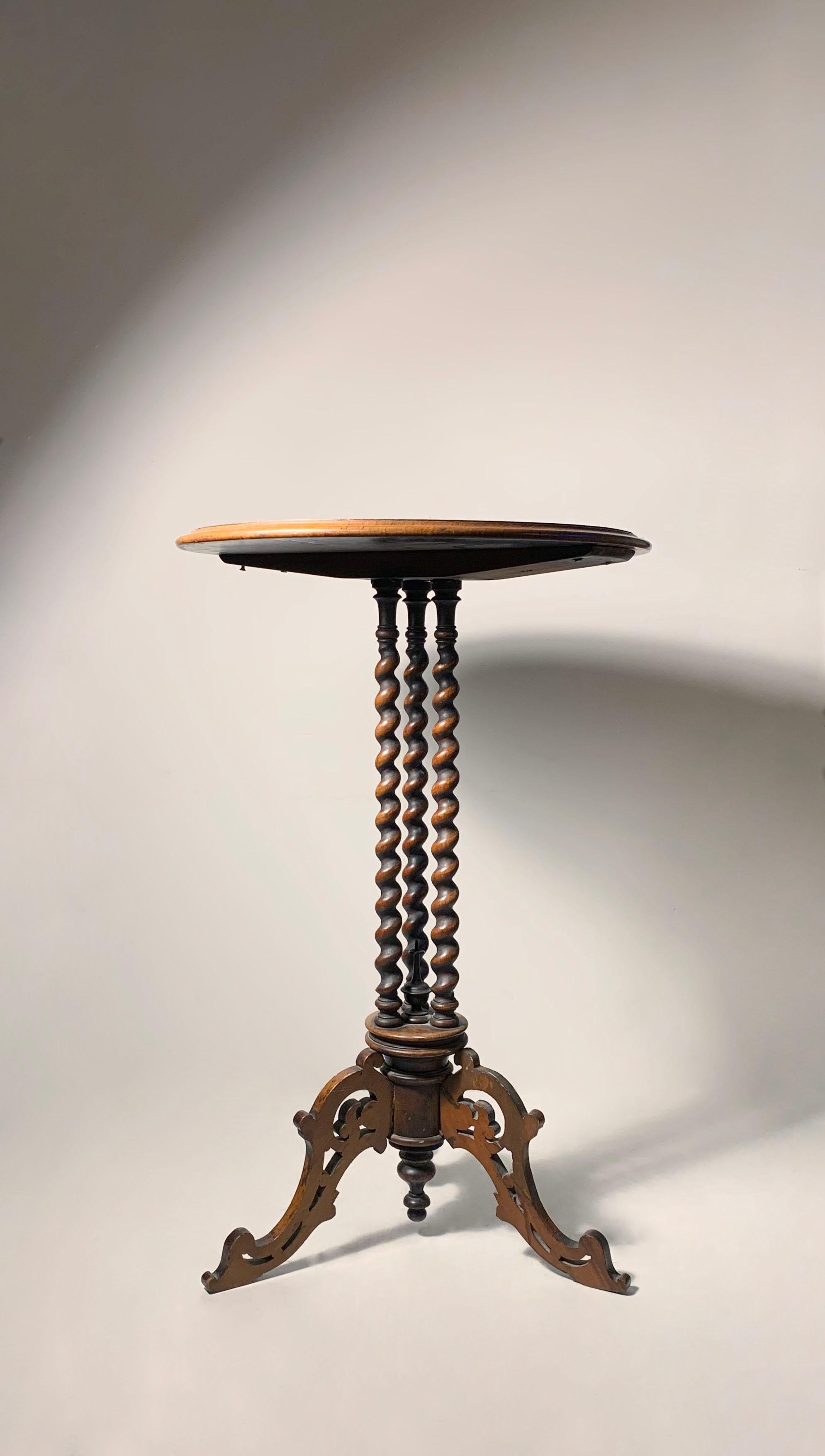 English A Fine Candle Stand Table by Johnstone & Jeanes of London For Sale