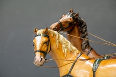 Feine Capo Di Monte Gruppe einer Pferdekutsche von Bruno Marli