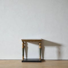 A Fine Carved and Gilt Gustavian Console Table