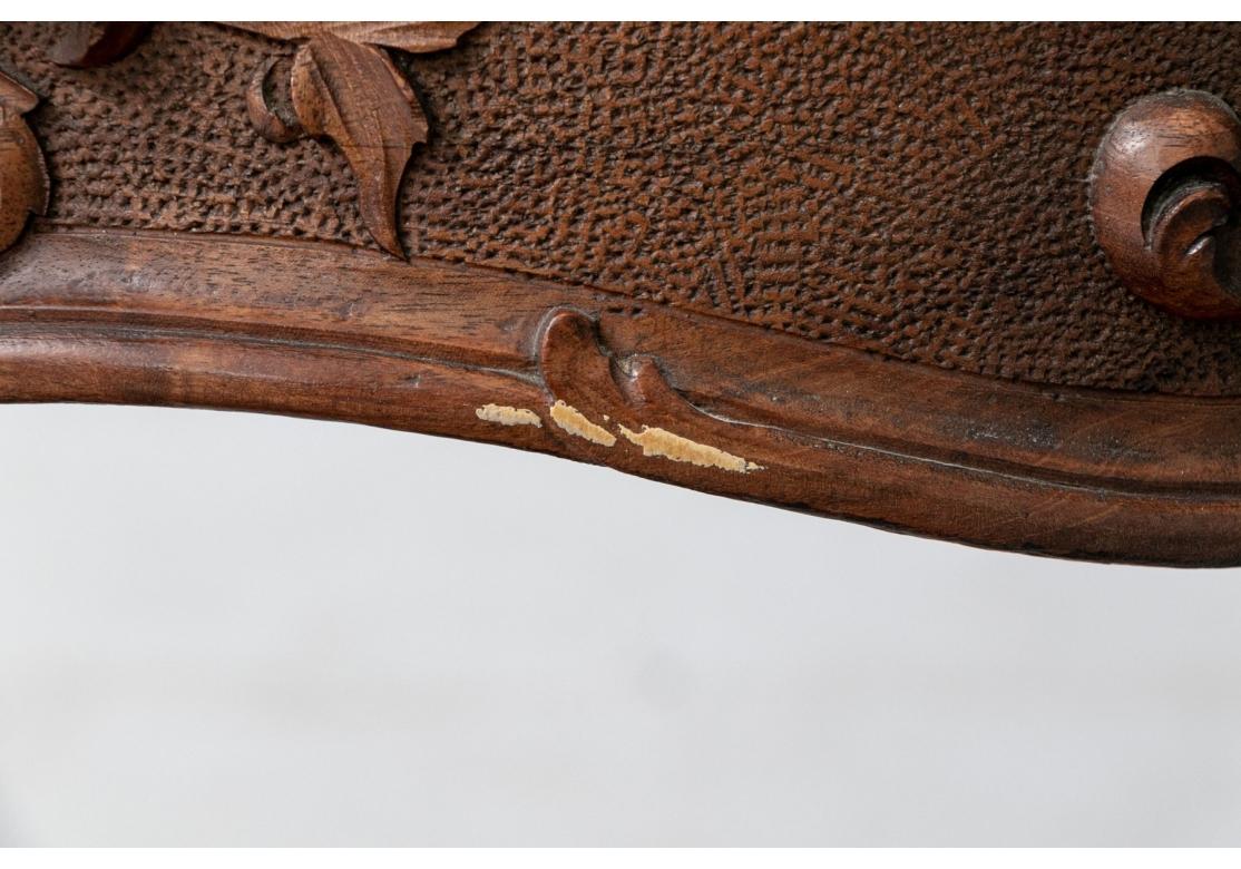 A Fine Carved Turtle Top Parlor Table 8