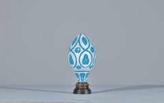 A Fine Cased Crystal Newel Post on Bronze Base