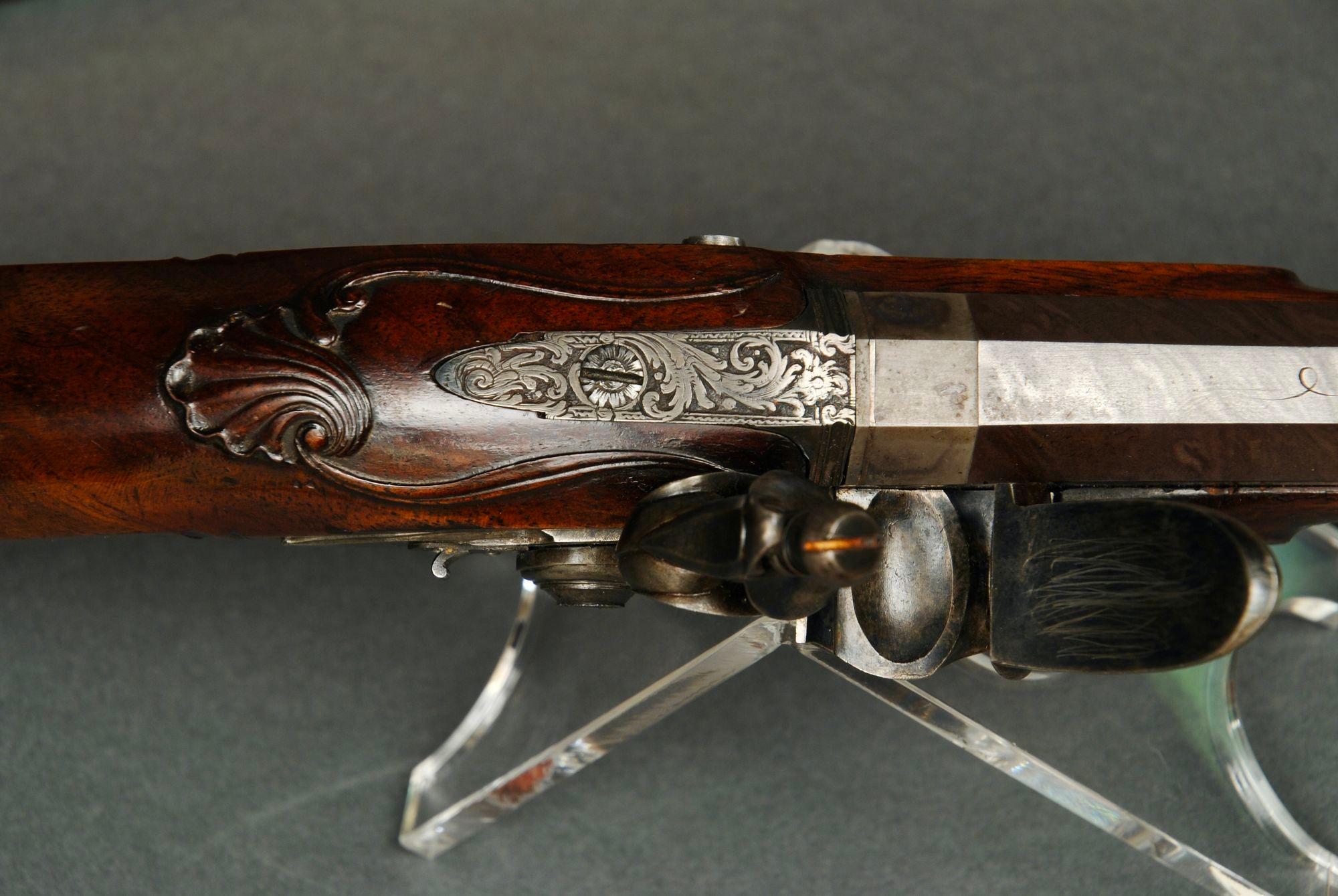 18th Century A Fine Cased Pair Of Flintlock Pistols By Twigg