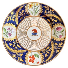 Fine Chamberlain Worcester Porcelain Armorial Dessert Plate C.1815