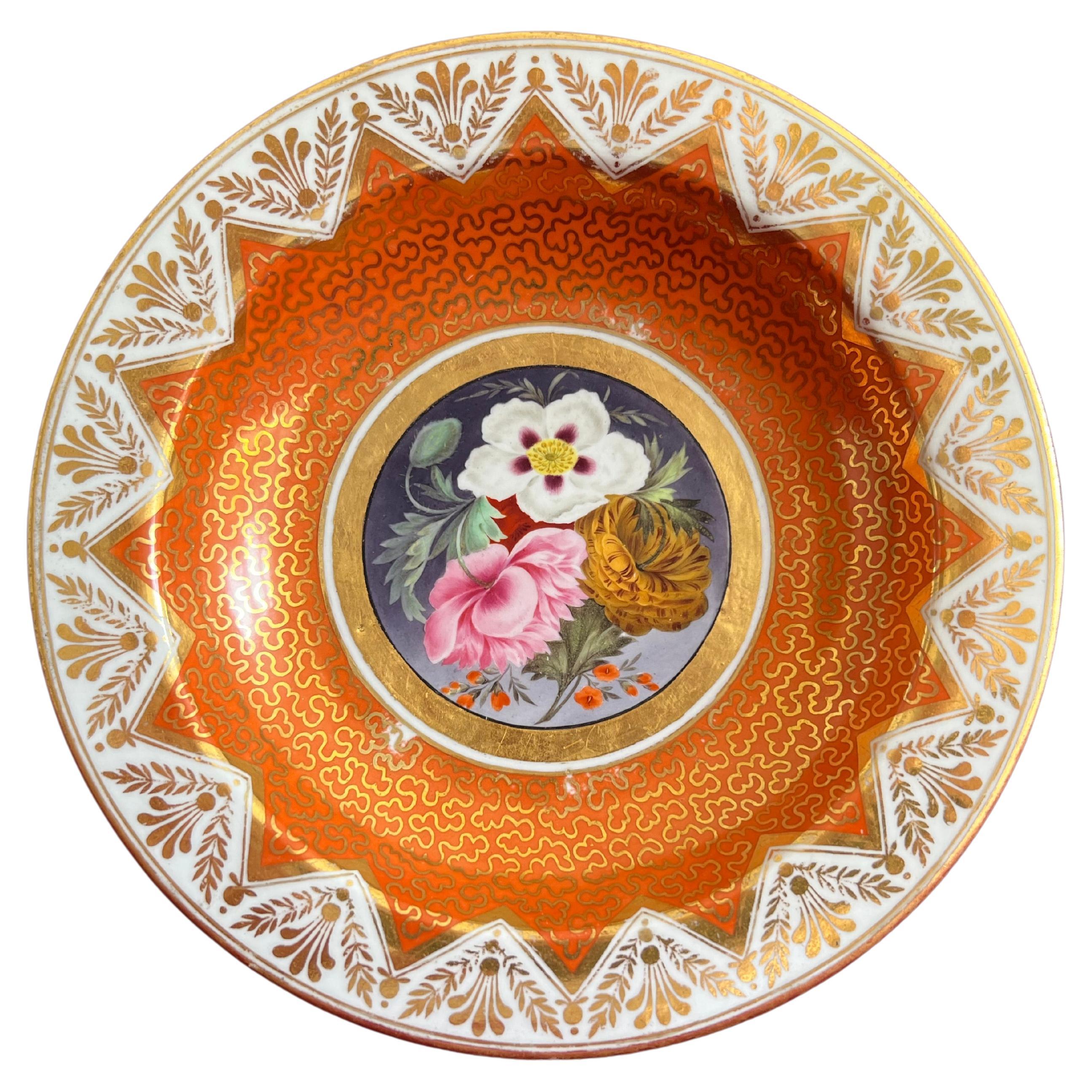 Fine Chamberlain Worcester Porcelain Dessert Plate, c.1815