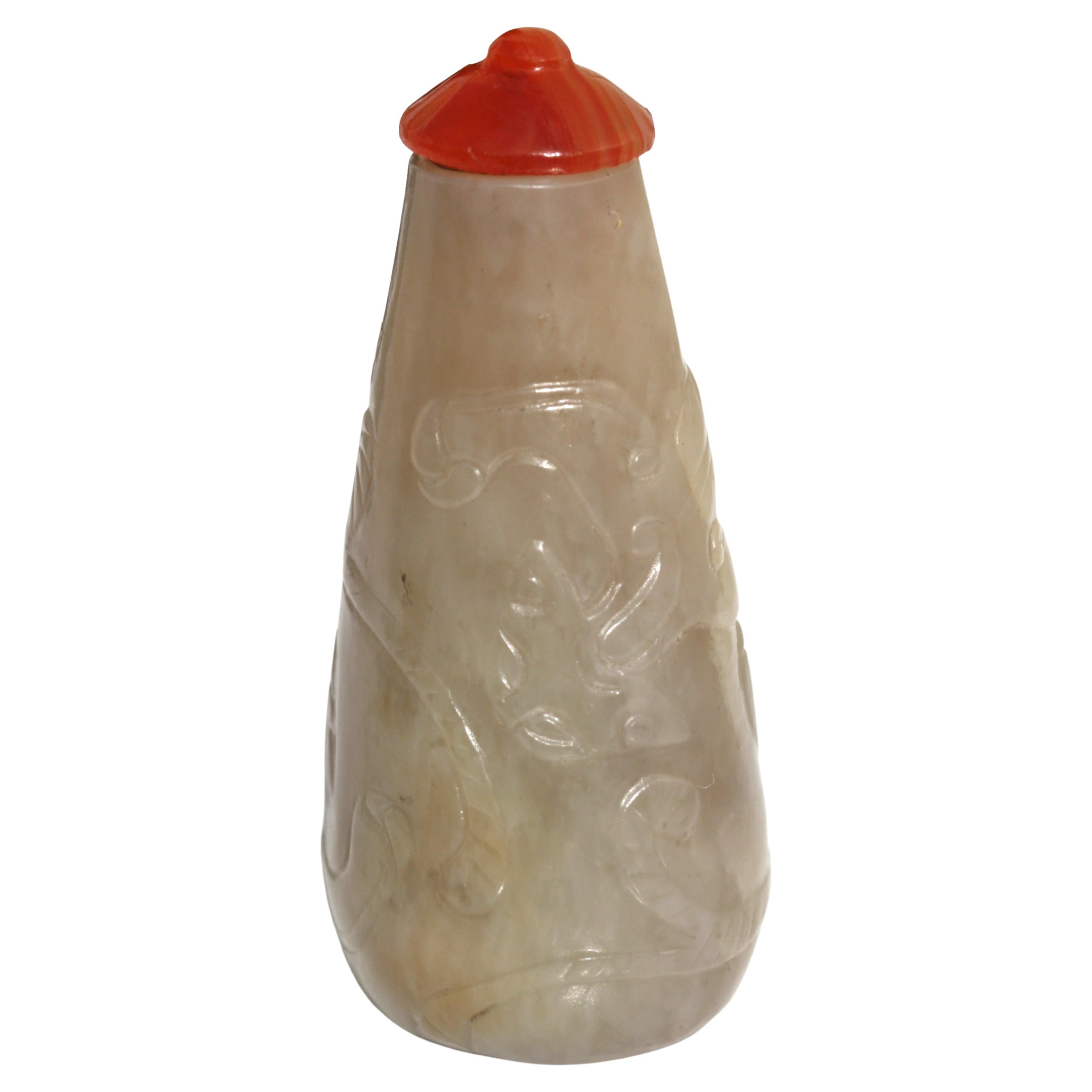 Fine Chinese Jade Snuff Bottle For Sale