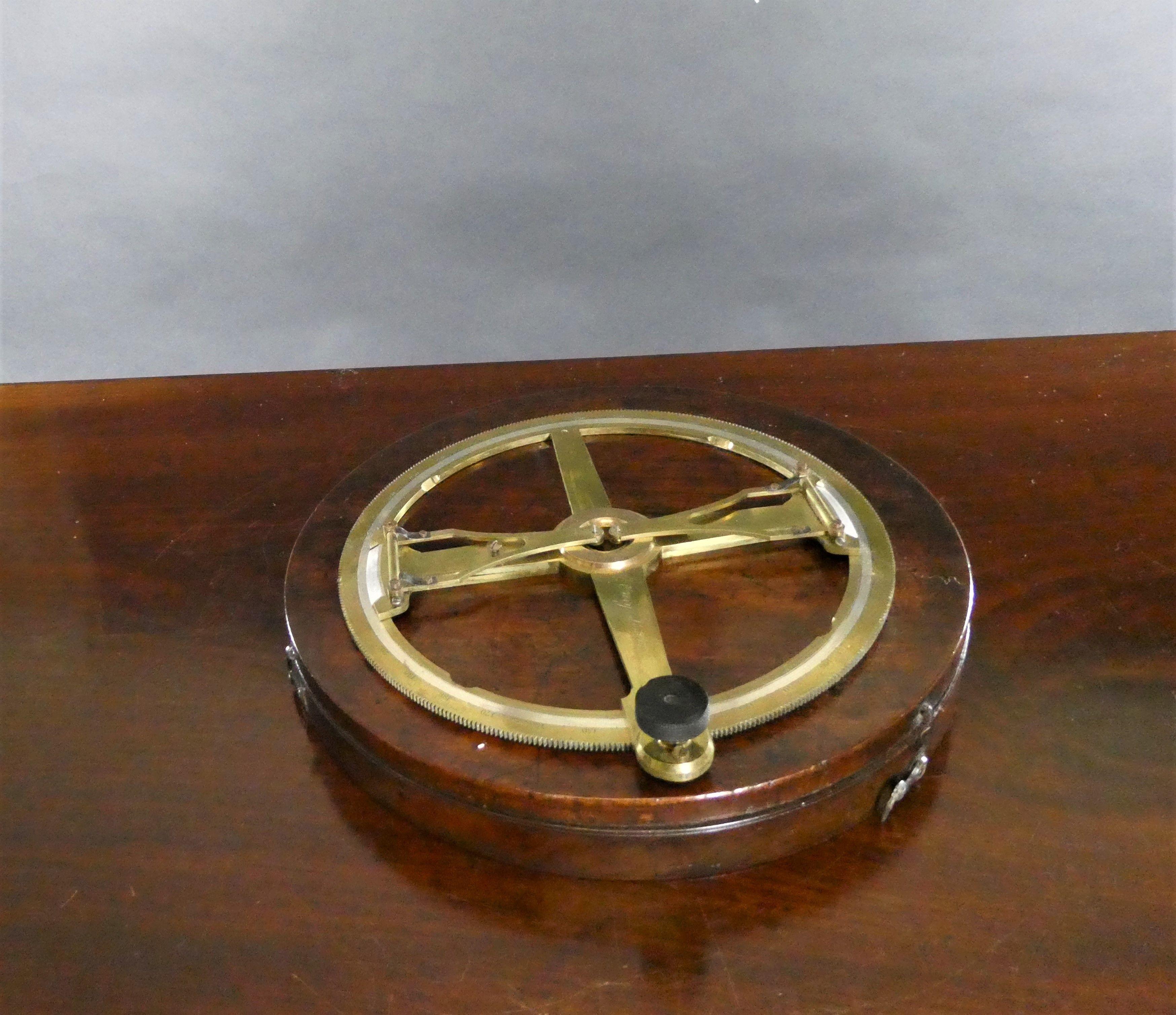 Fine Circular Protractor by William Cary, London c.1810 For Sale 3
