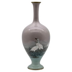 Fine Japanese Cloisonné-enamel and Musen Vase Attributed to Namikawa Sosuke