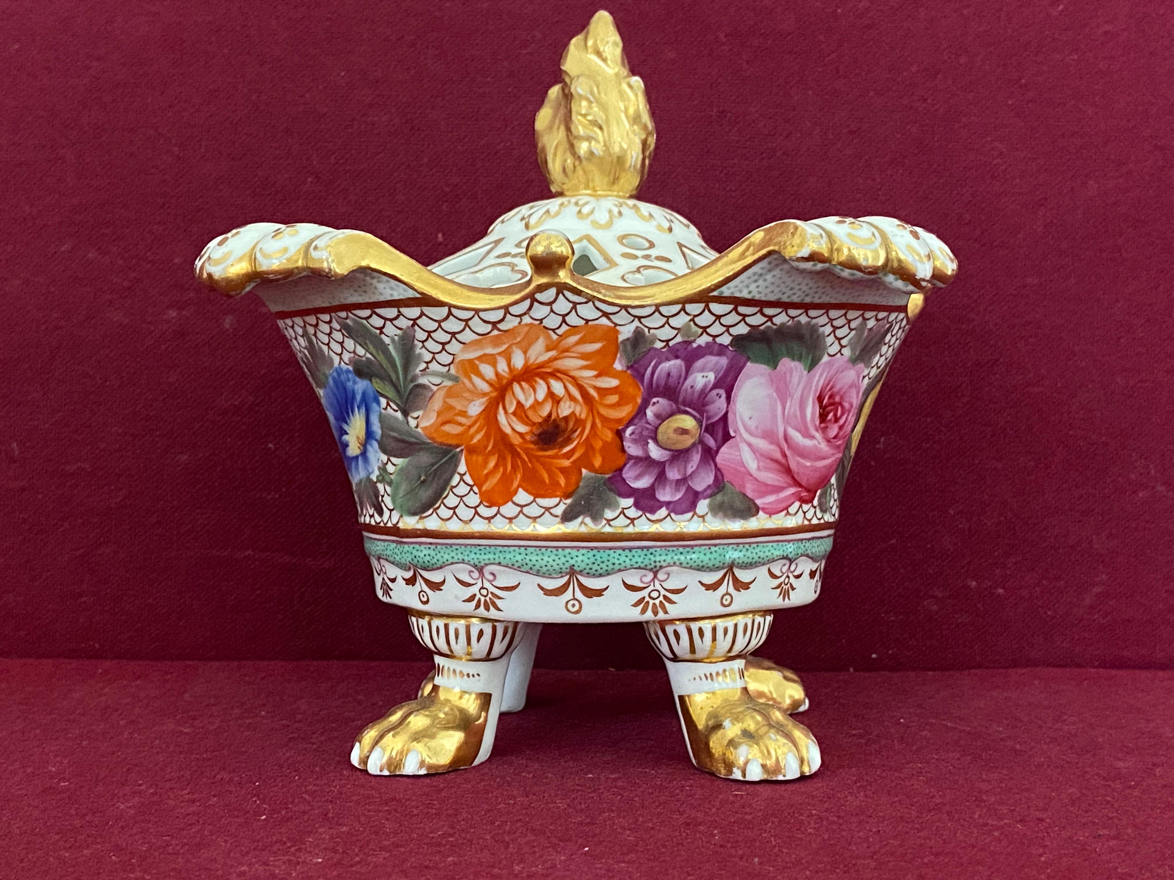 19th Century Fine Coalport Porcelain Pot Pourri Vase, c.1815