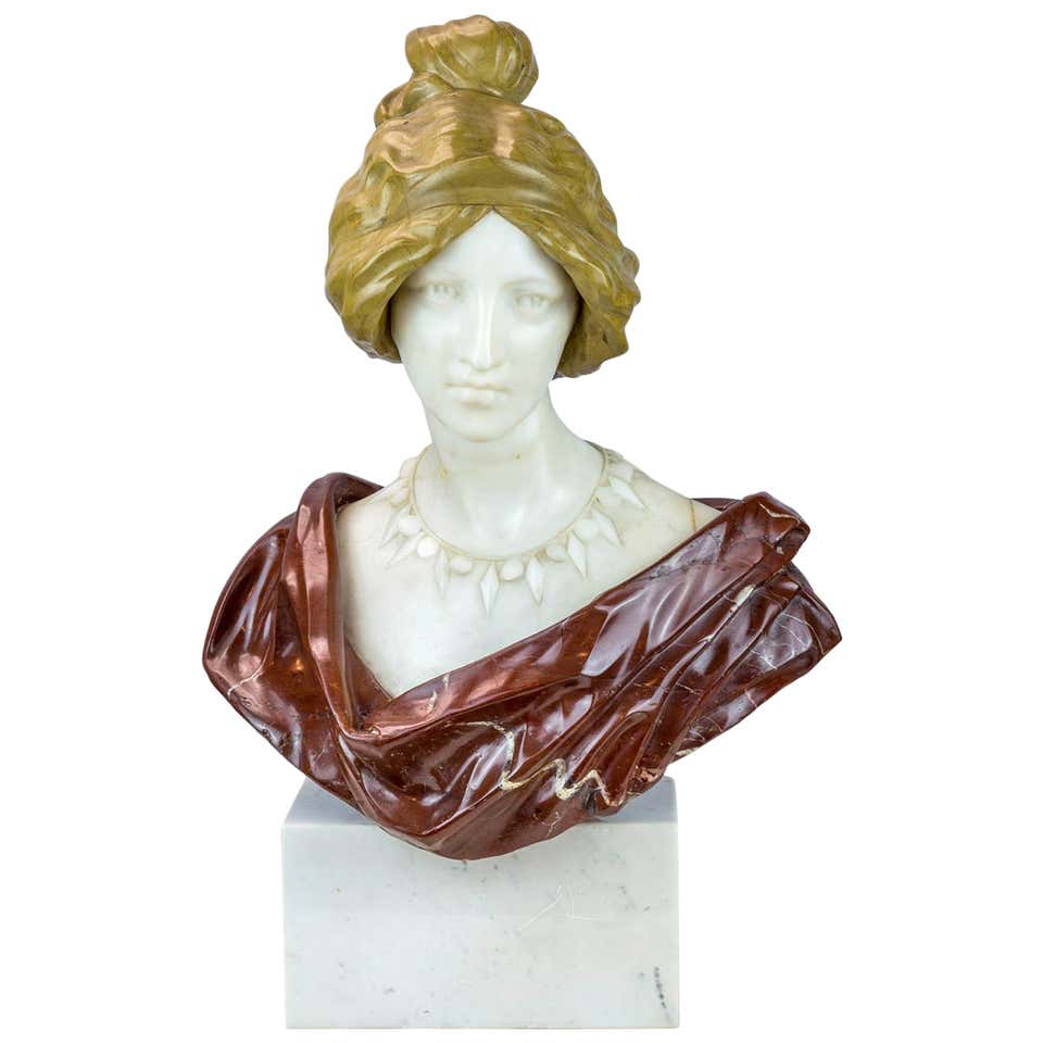 Shell Encrusted Bust of a Lady at 1stDibs | shell bust, shell sculpture ...