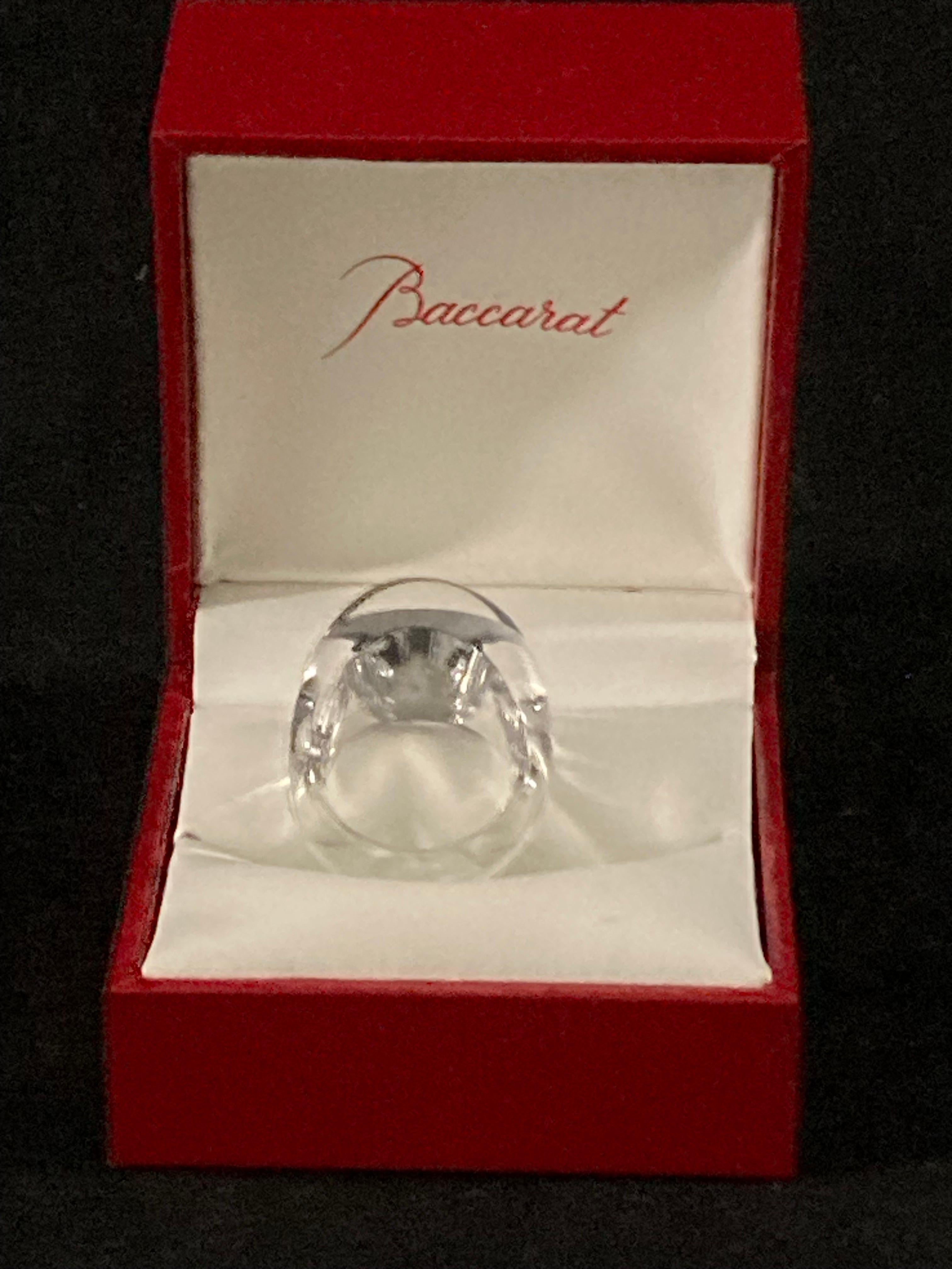 Modern A Fine Crystal Tango Riviera ring by Baccarat, France