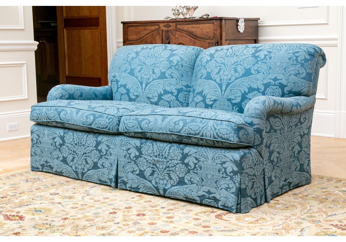 Fabric A Fine Custom Made Sofa In George Smith Style For Sale