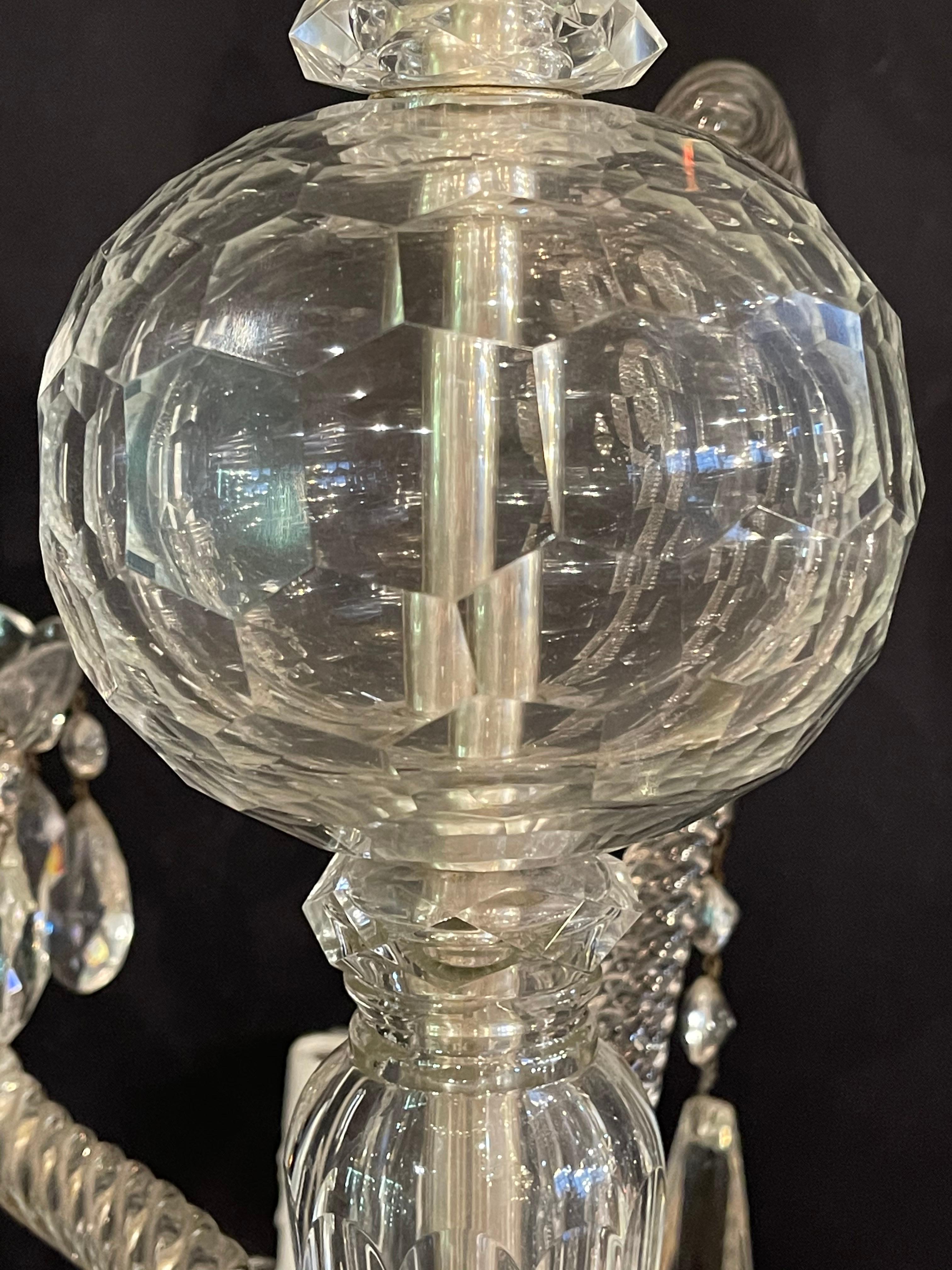 Fine Cut Crystal Venetian Style Chandelier For Sale 5