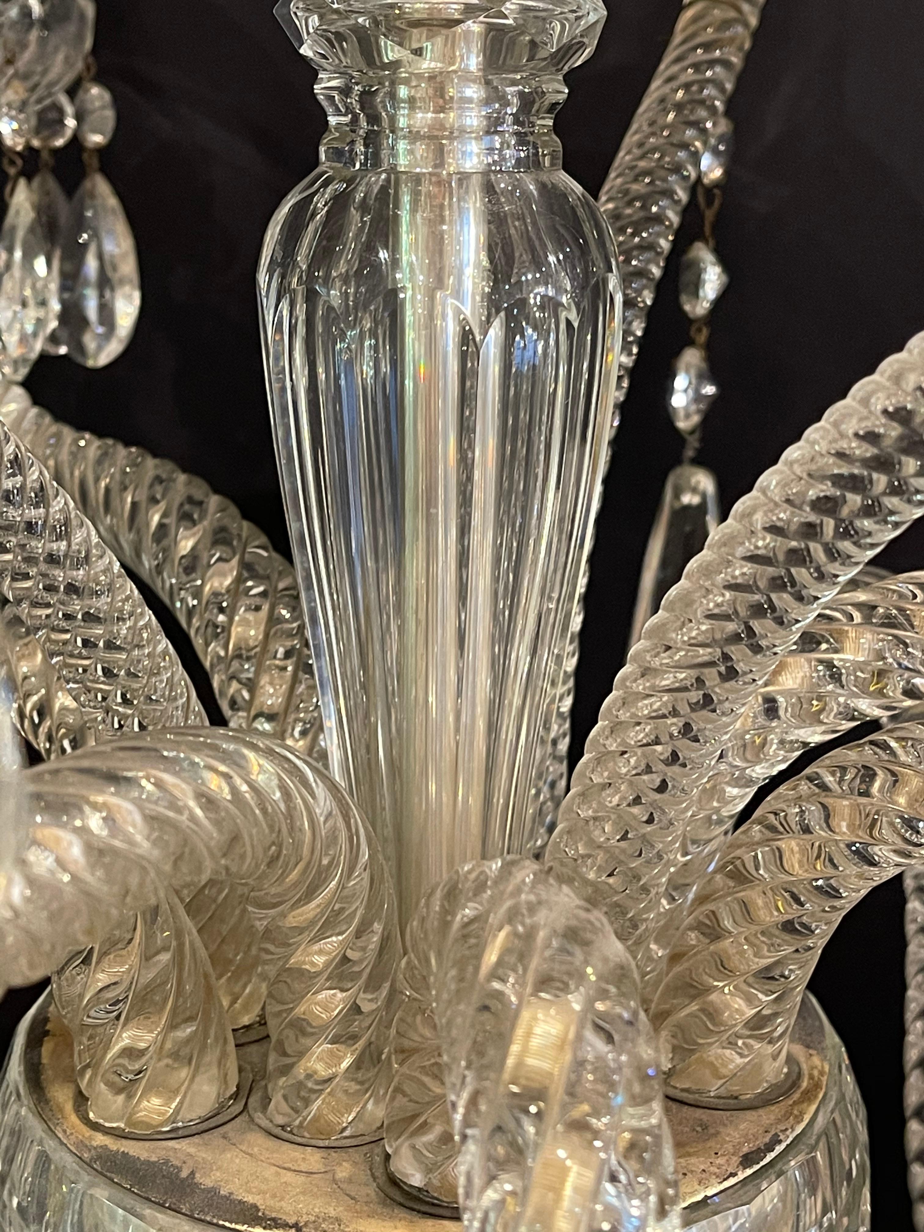 Fine Cut Crystal Venetian Style Chandelier For Sale 6