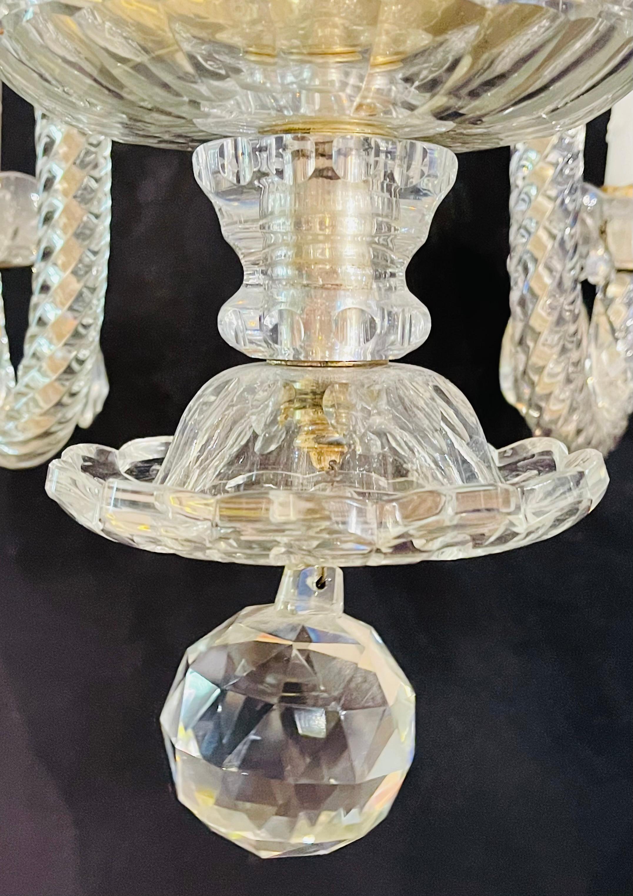 Fine Cut Crystal Venetian Style Chandelier For Sale 9