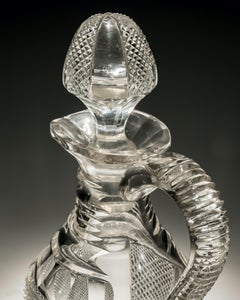 Fine Diamond & Pillar Cut Regency Claret Jug