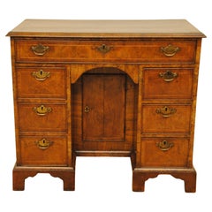 Antique Fine Early 18th Century Walnut Kneehole Desk