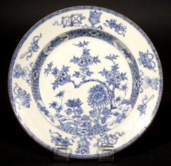 A Fine Early 18th Century Yongzheng Period Chinese Blue & White Porcelain Plate