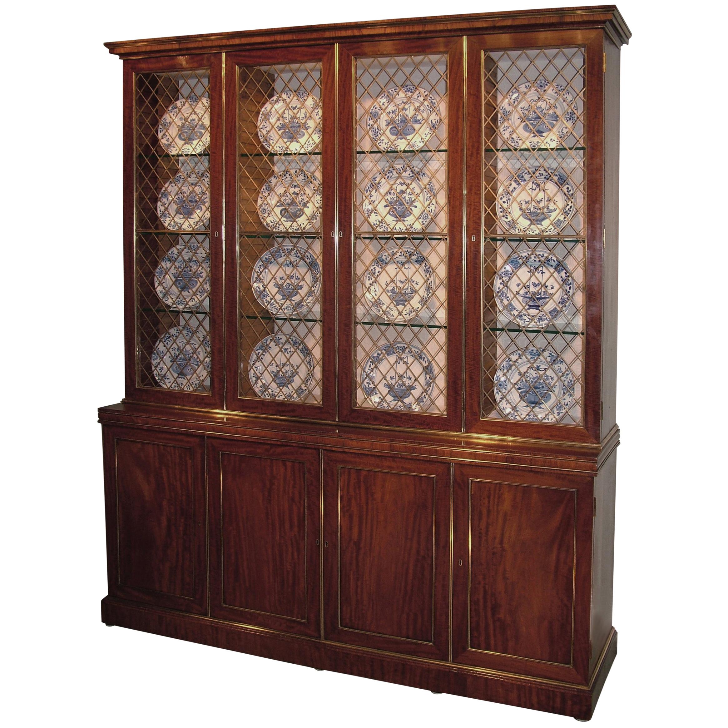 Fine Early 19th Century Regency Period Mahogany Display Bookcase