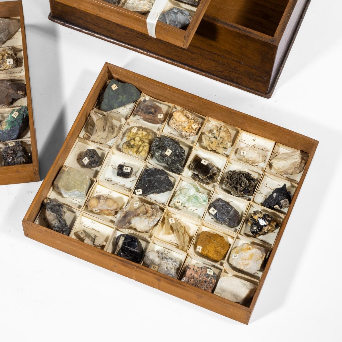 Fine Early 19th Century Victorian Collection of Minerals 1