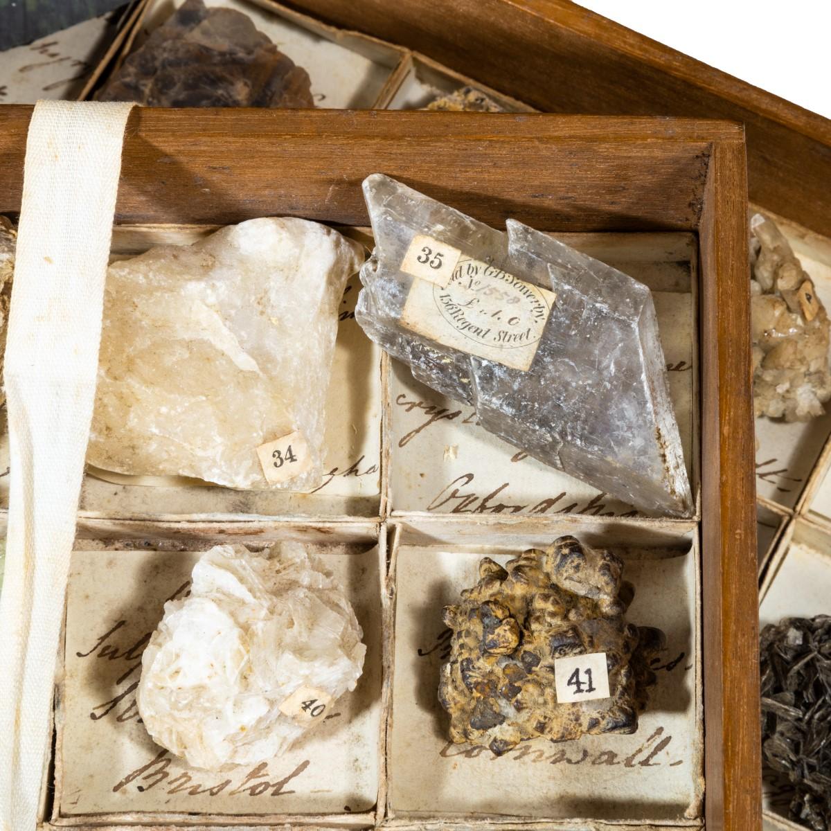 Fine Early 19th Century Victorian Collection of Minerals 4