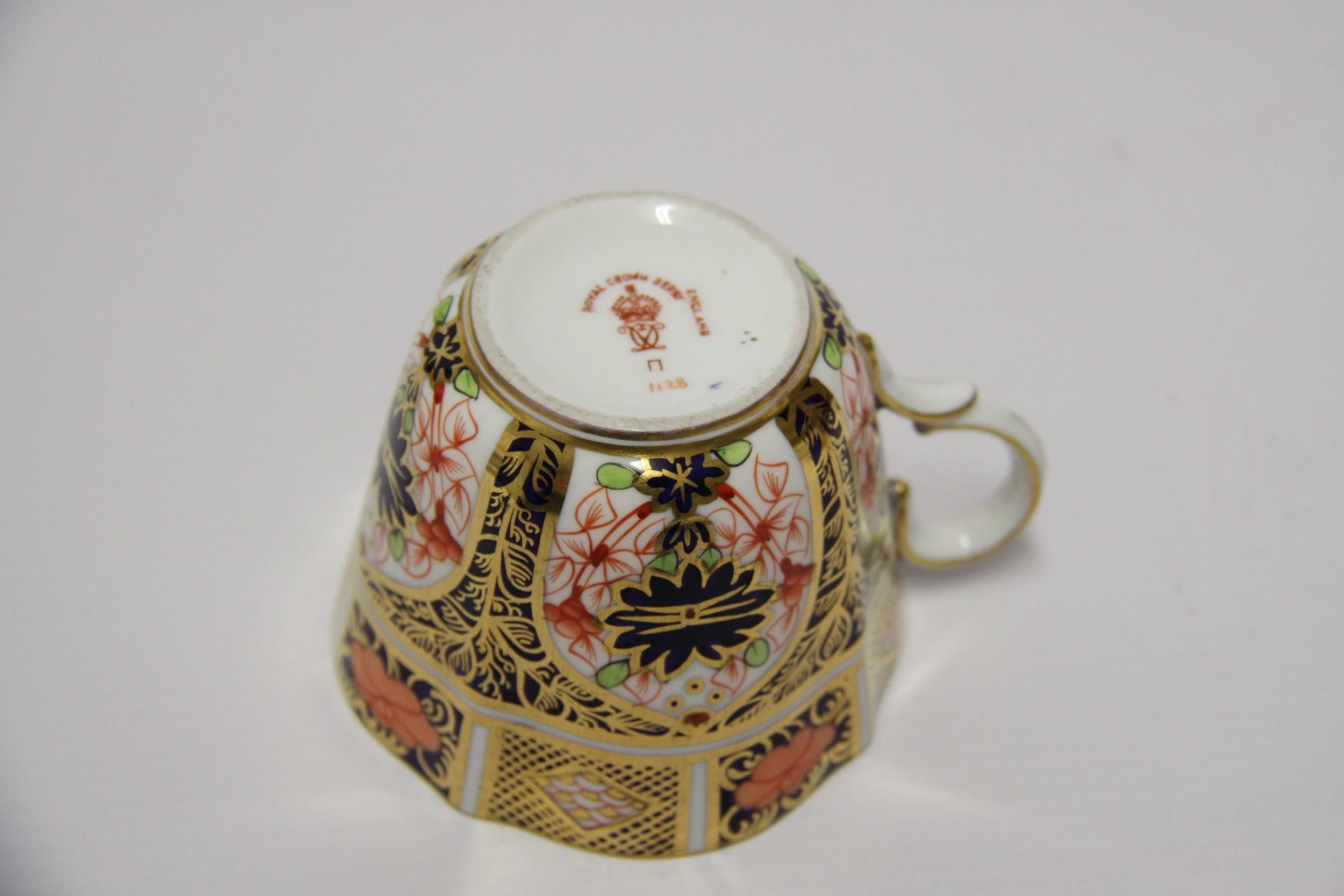 Early 20th Century  Early 20th C. Set of 6 English Hand Painted Imari Pattern Crown Derby Tea Set For Sale