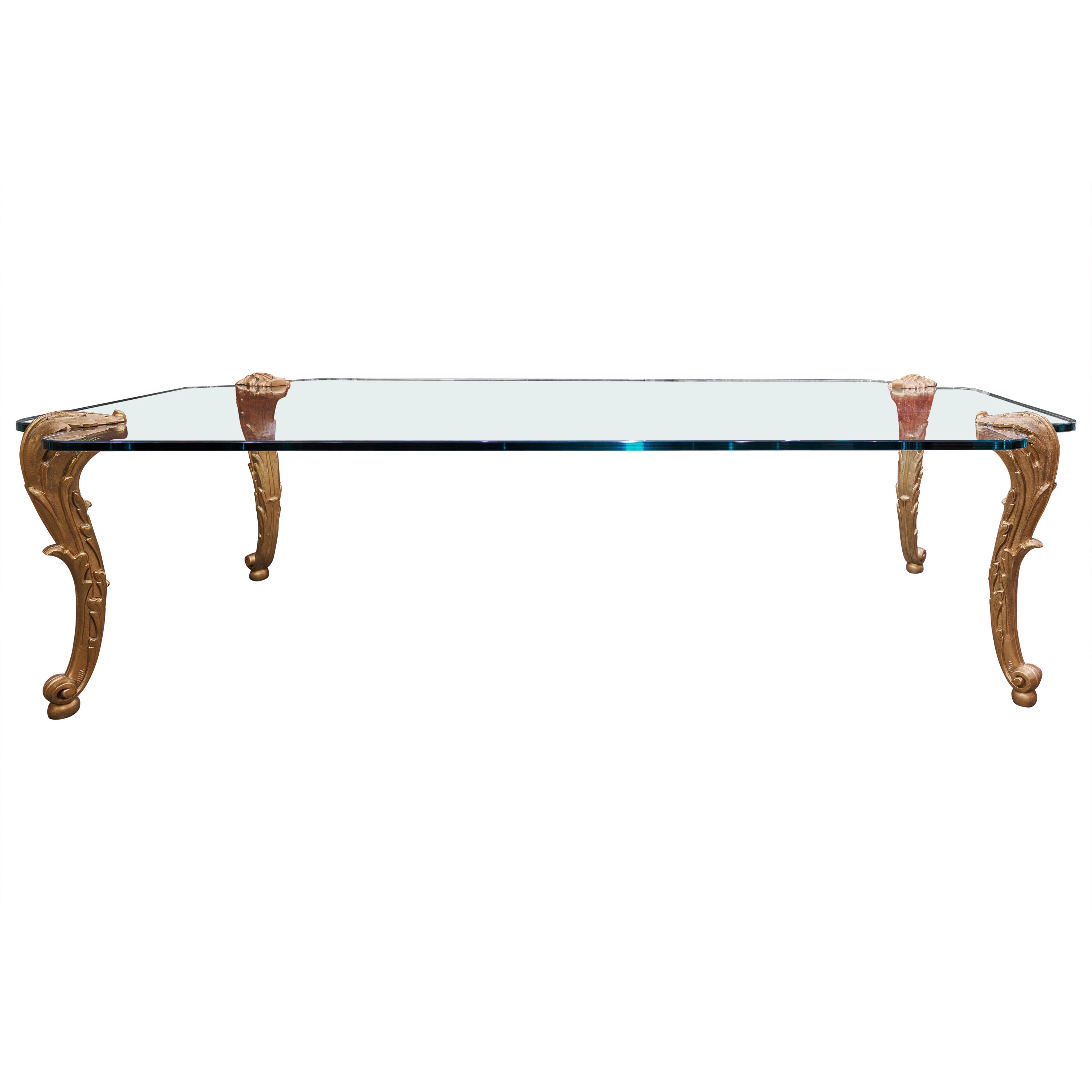 A fine early 20th c French designed gilt bronze XV P.E Guerin cocktail table