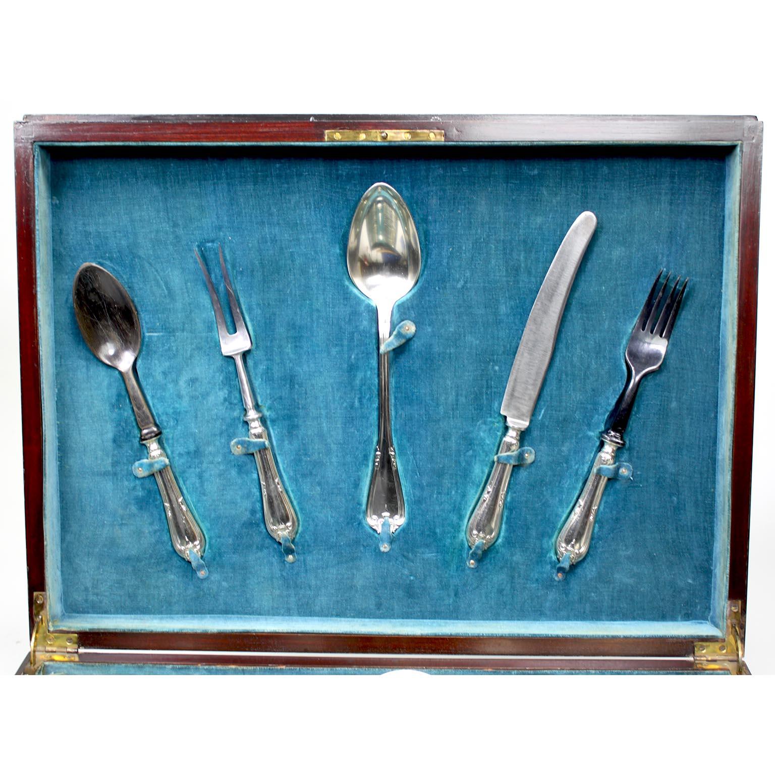 A Fine Early 20th Century 152 Piece Austrian Flatware Set by Berndorf Alpacca For Sale 7