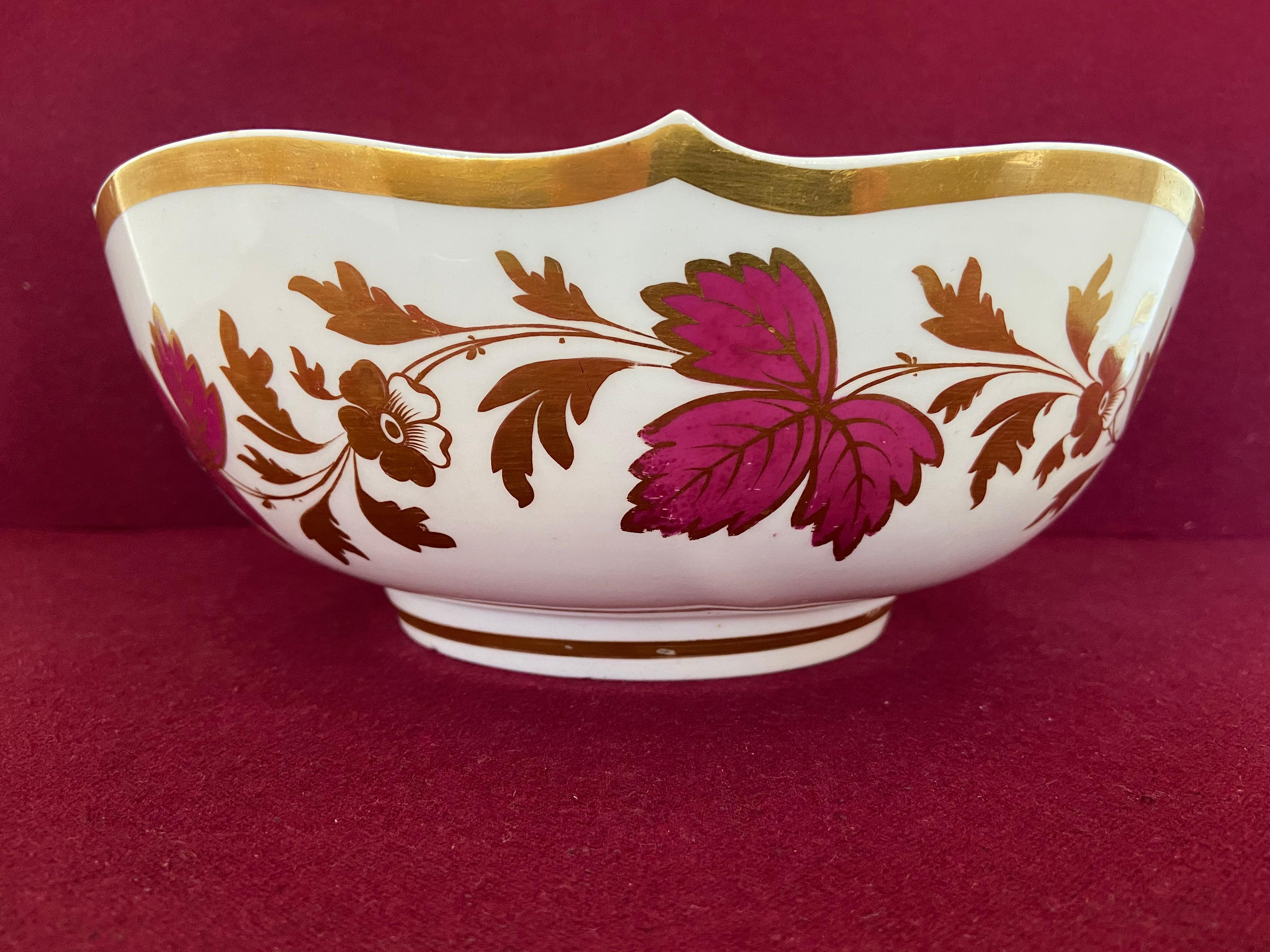 A fine English porcelain Punch Bowl attributed to Samuel Alcock c.1830 In Good Condition For Sale In Exeter, GB