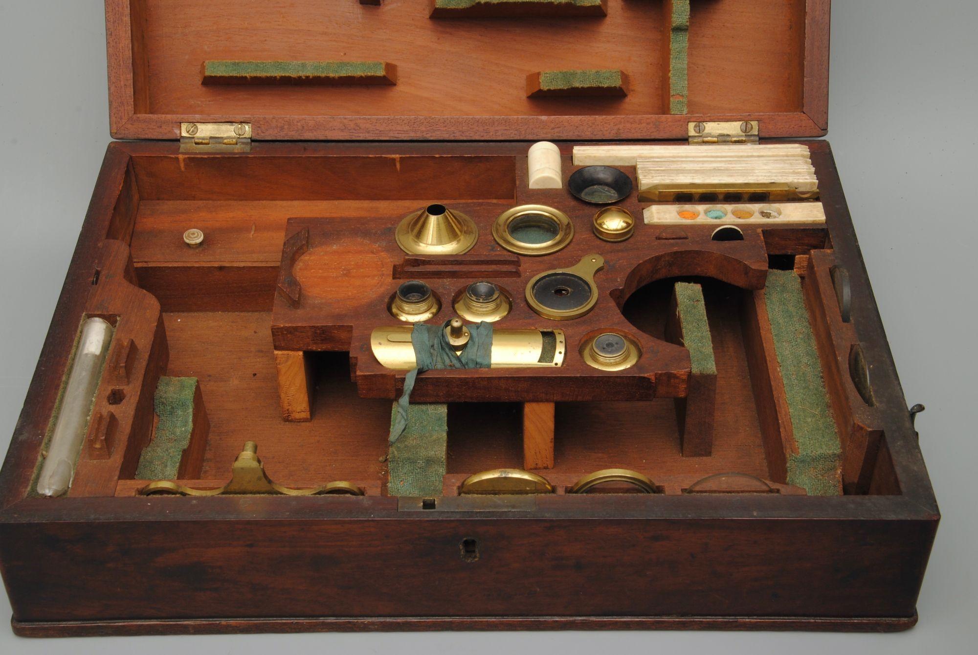 English Fine Example of a Jones Most Improved Microscope by Dolland