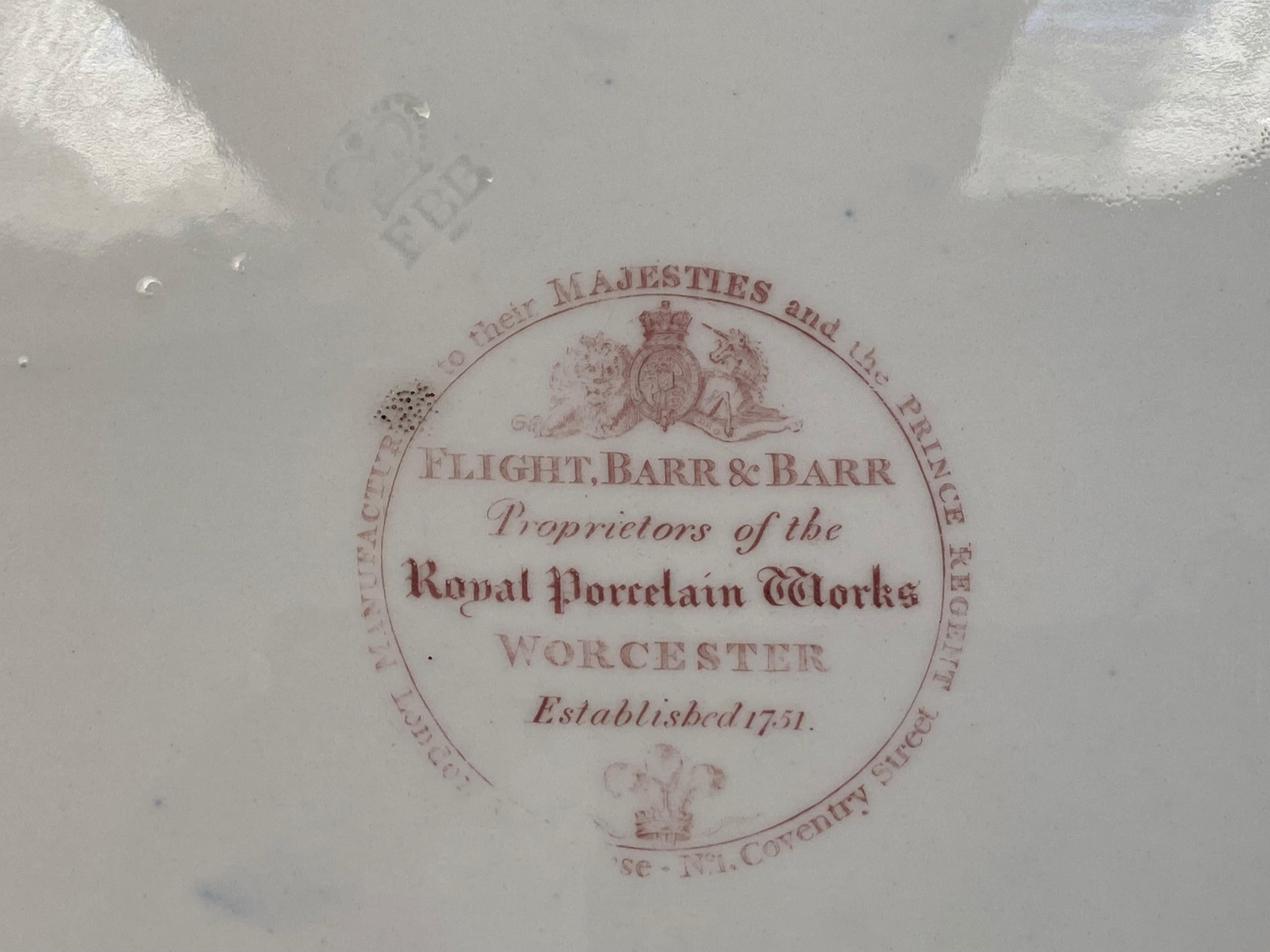 19th Century Fine Flight Barr & Barr Worcester Japan Pattern Plate C.1815-1820
