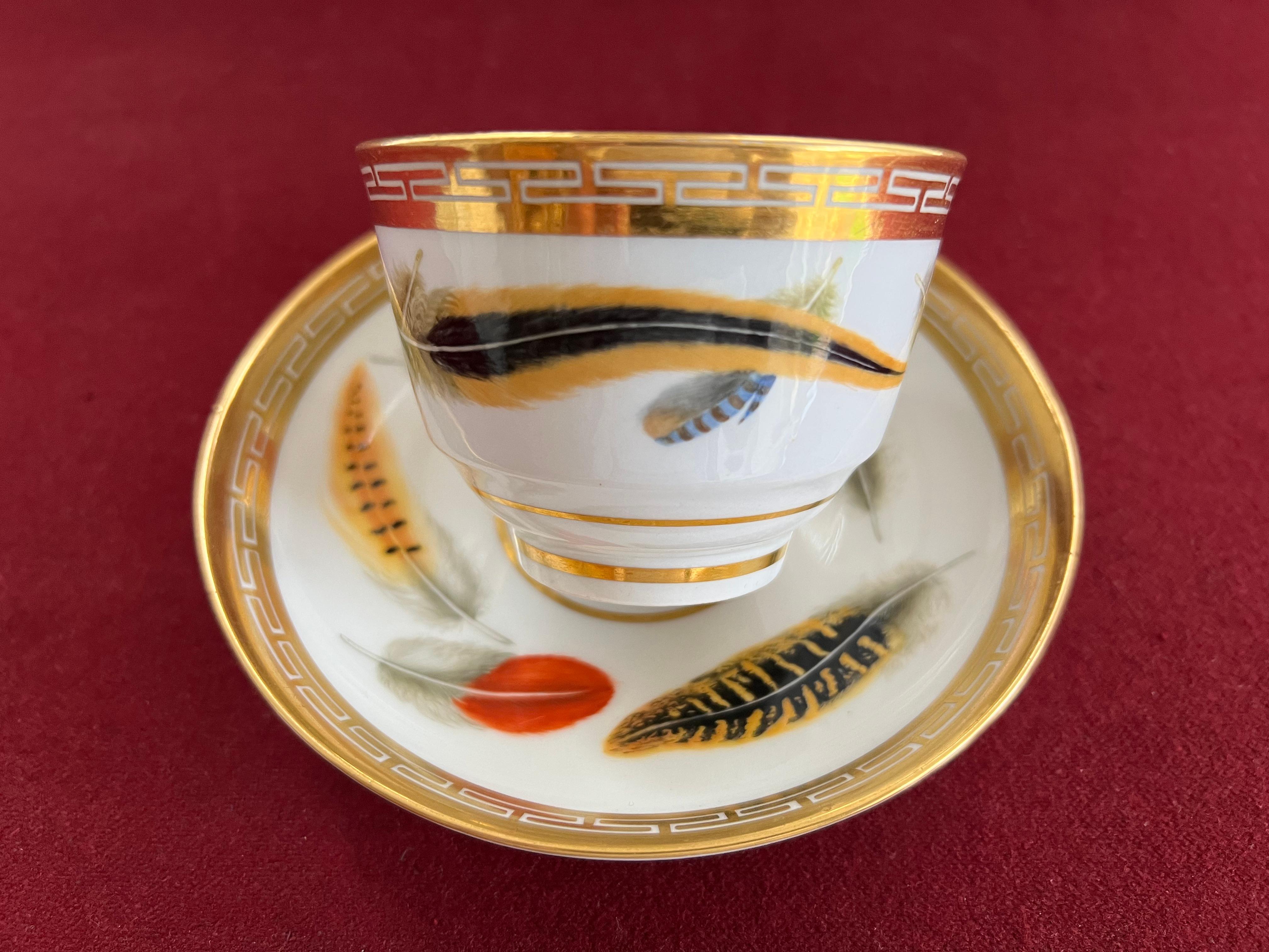 Fine Flight & Barr Worcester Porcelain Teacup & Saucer, circa 1800 For Sale 5