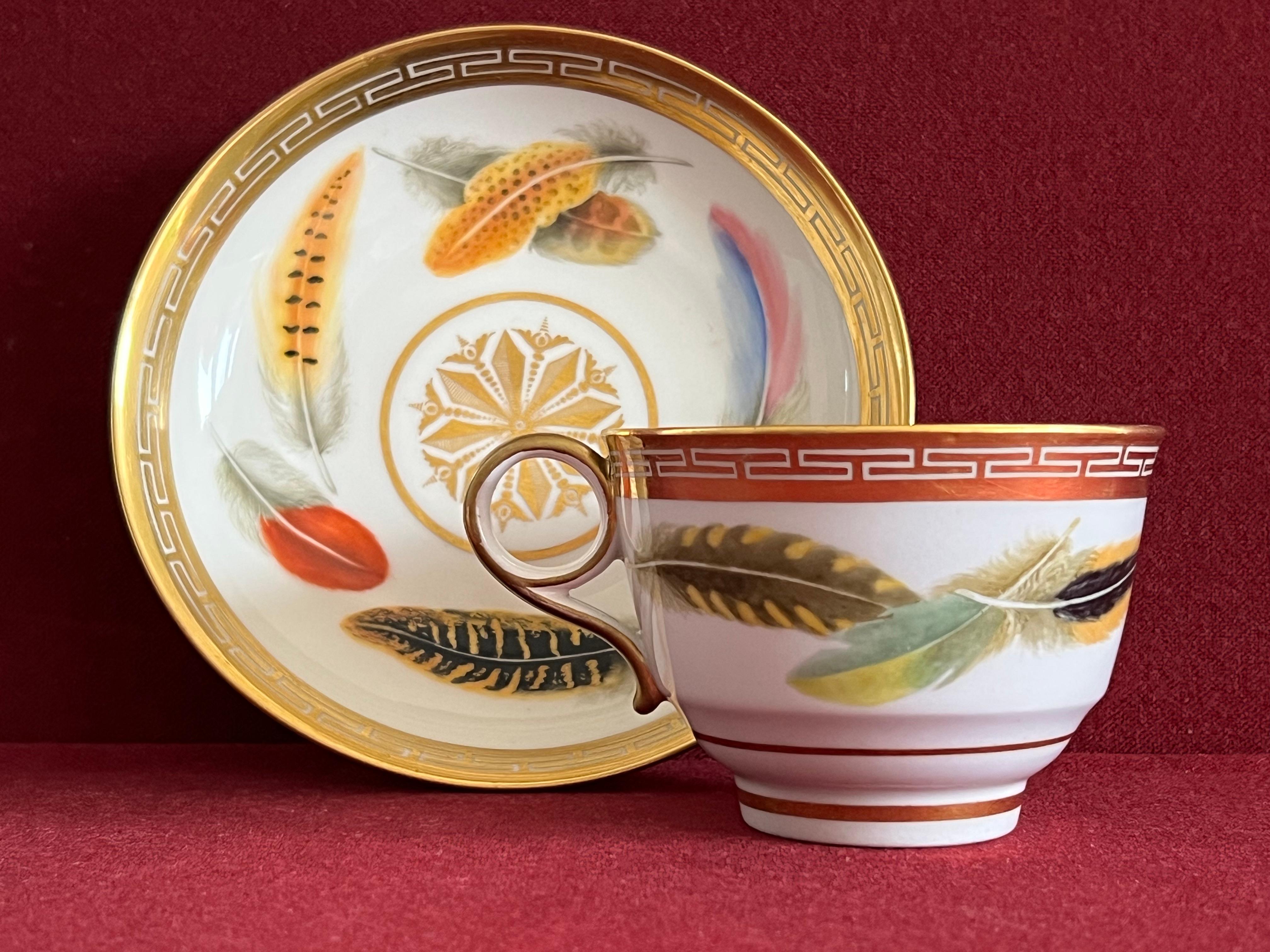 Fine Flight & Barr Worcester Porcelain Teacup & Saucer, circa 1800 For Sale 1