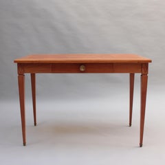 A Fine French 1940s Louis XVI Style Cherrywood  Desk
