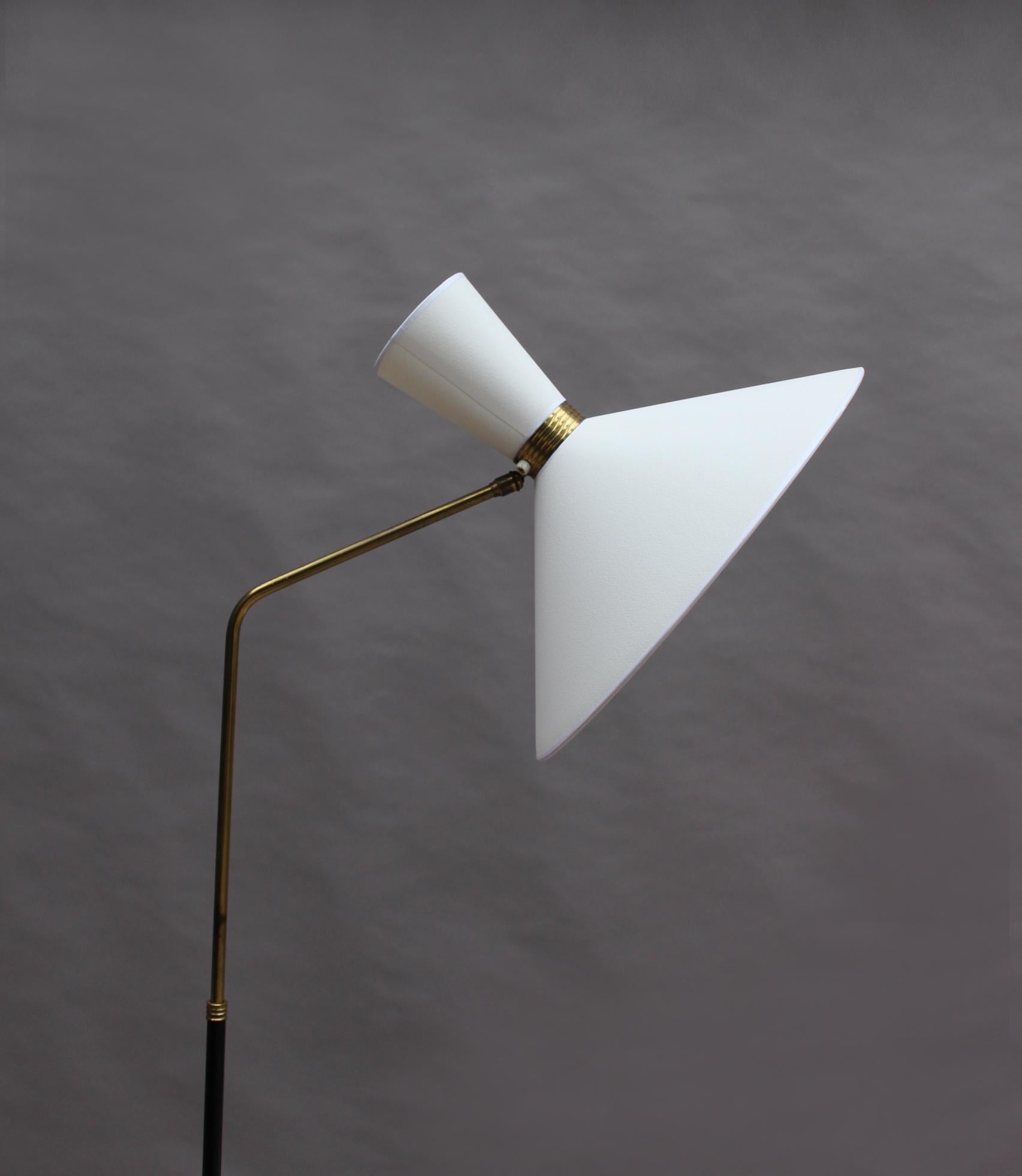 Fine French 1950s Adjustable Floor Lamp by Lunel 1