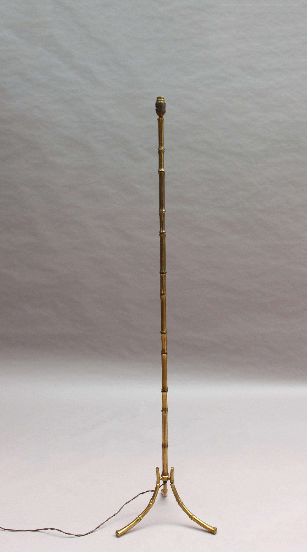 Mid-20th Century Fine French 1950's Bronze Floor Lamp by Maison Baguès For Sale