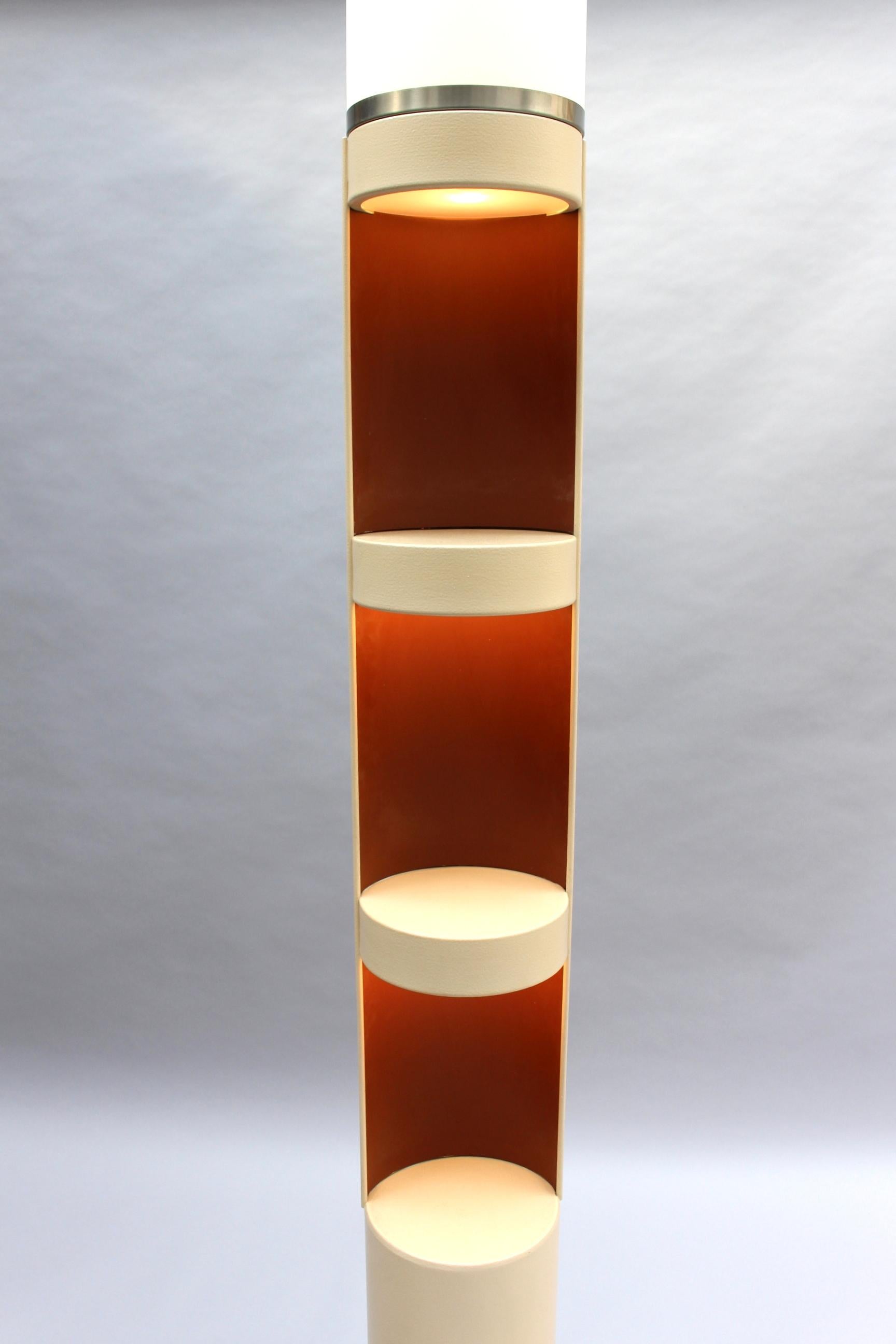 Mid-Century Modern Fine French 1960's Illuminated Column by Jean Perzel For Sale