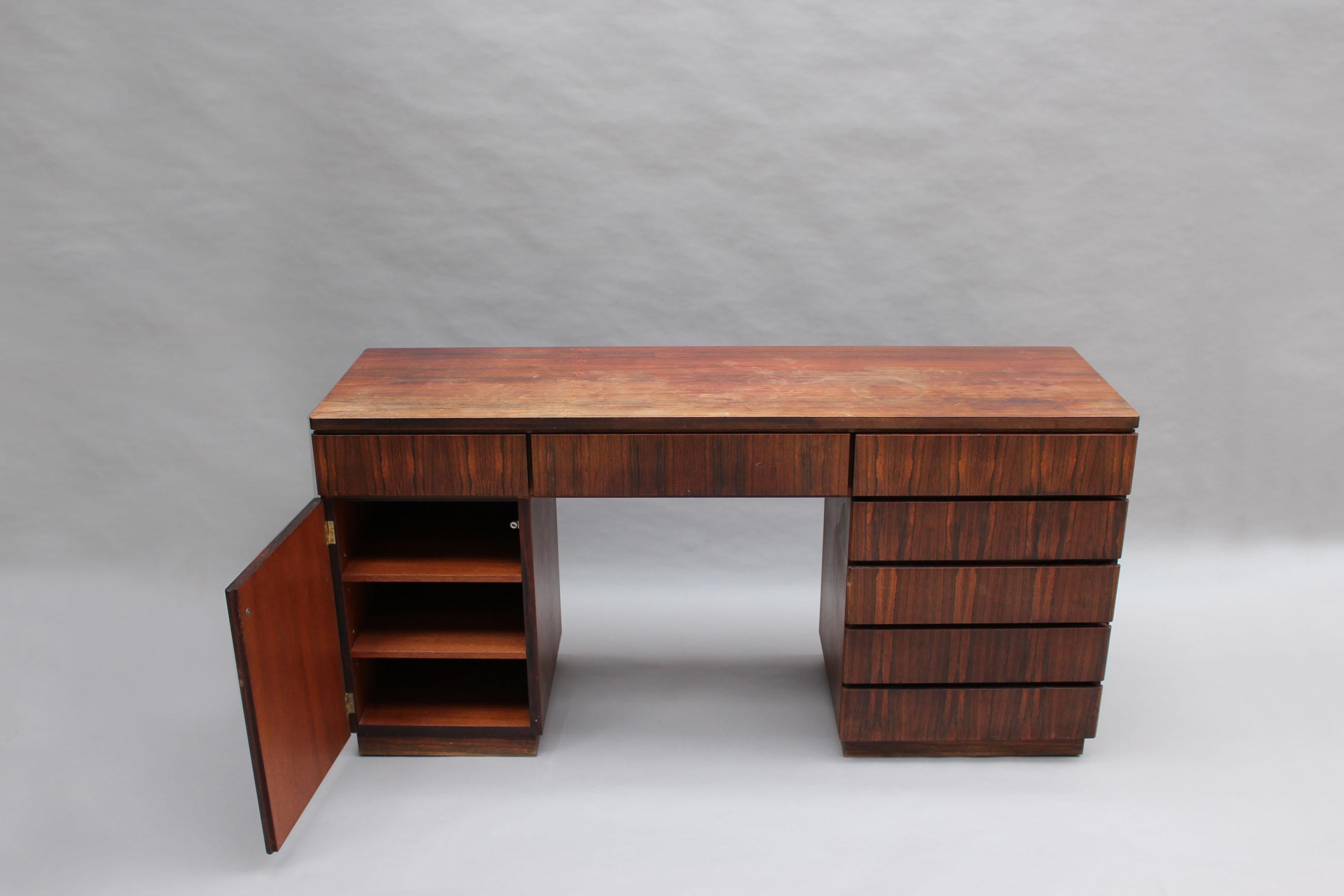Fine French 1970s Desk-Console-Commode For Sale 9